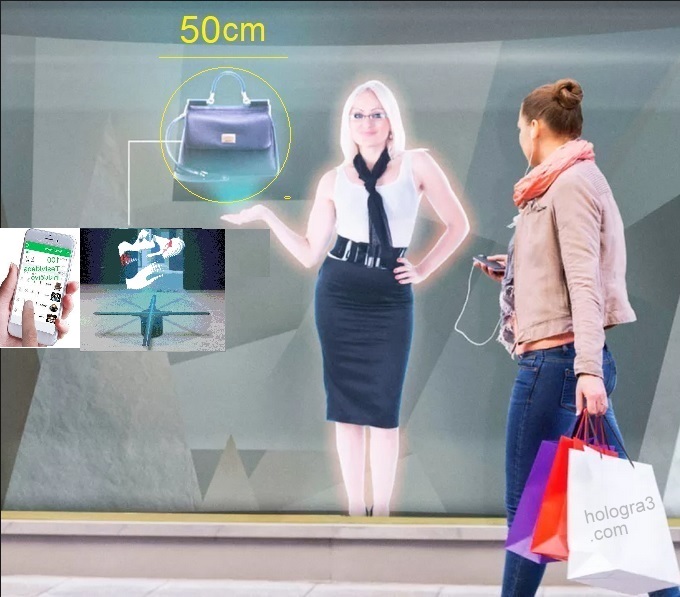 application digital signage holographic